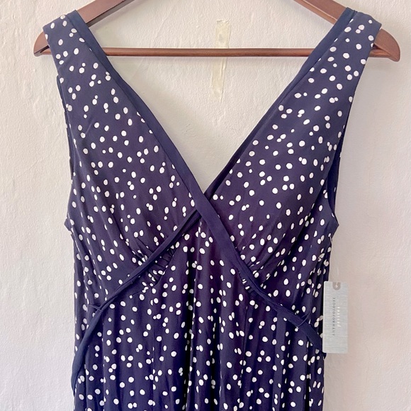 HD in Paris Pants - NWT Anthropologie HD in Paris blue dotted pants jumper with built-in-bra - 4P